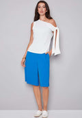 Angel Tie-Shoulder Top - White