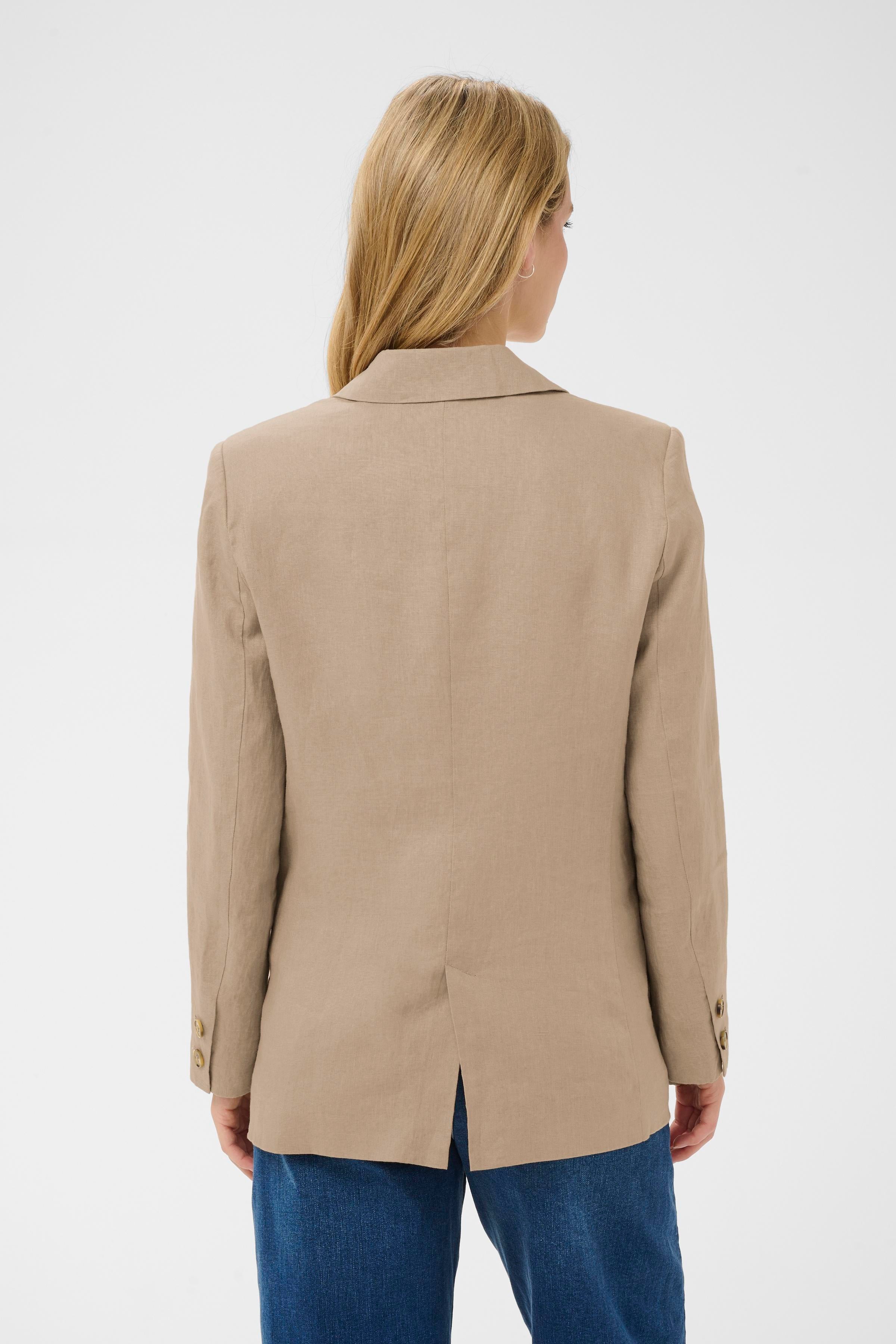Nyan Linen Blazer - Silver Mink