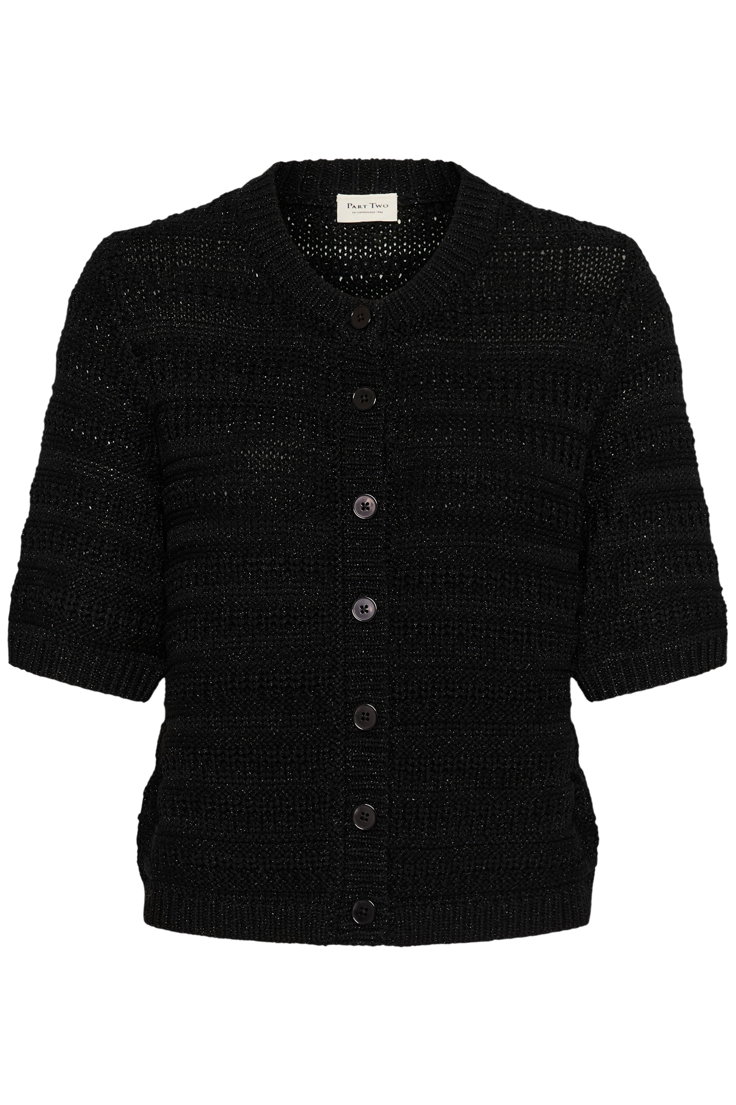 Angeline Cardigan - Black Shimmer