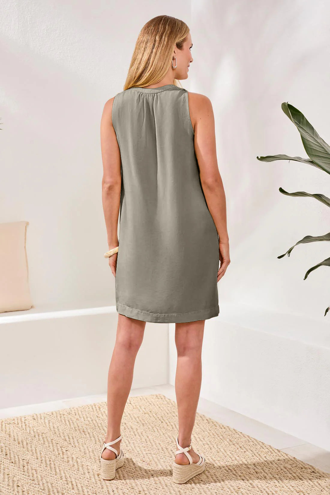 Flowy Sleeveless V-Neck Dress