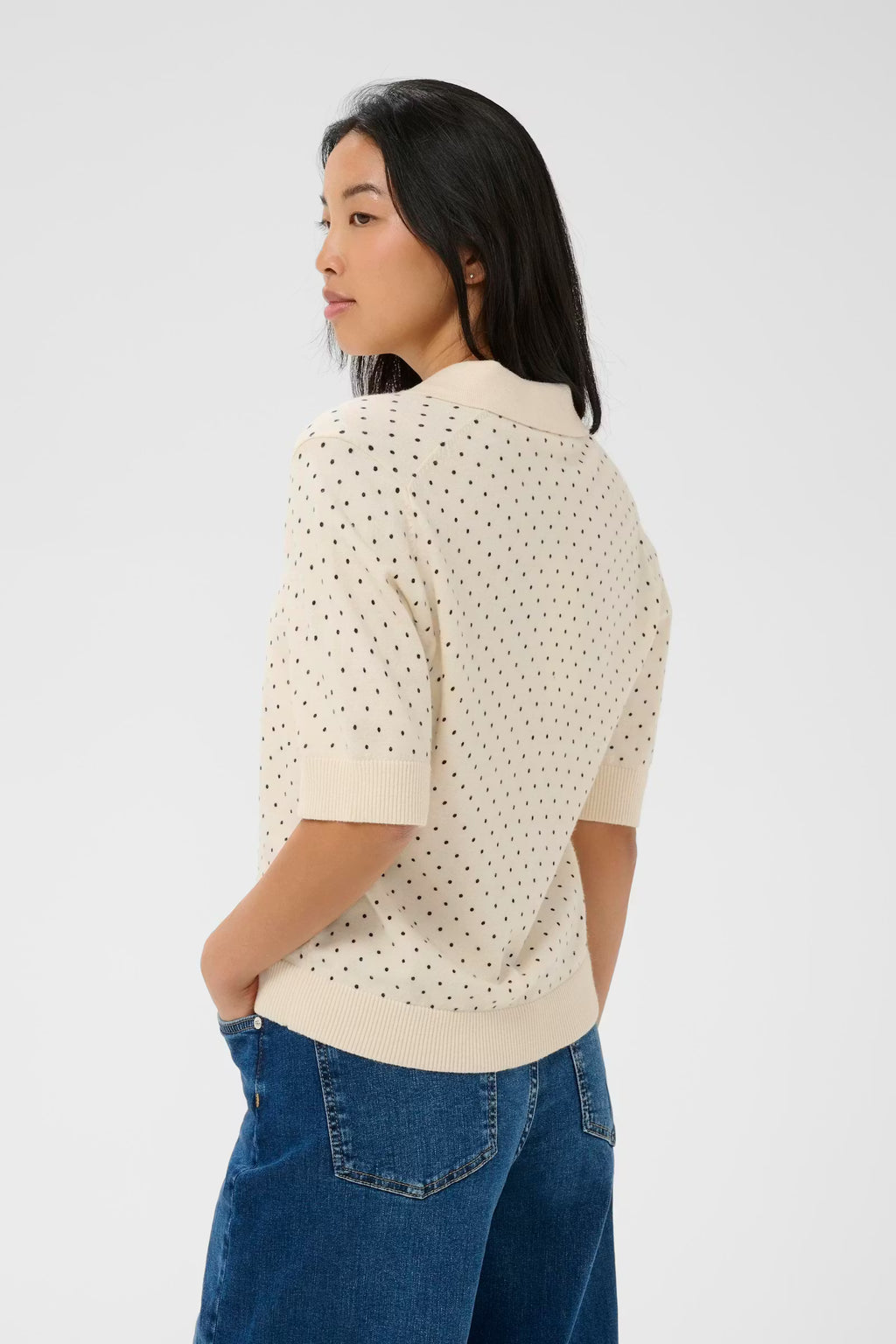 AnettiPW Pullover - Navy Dots