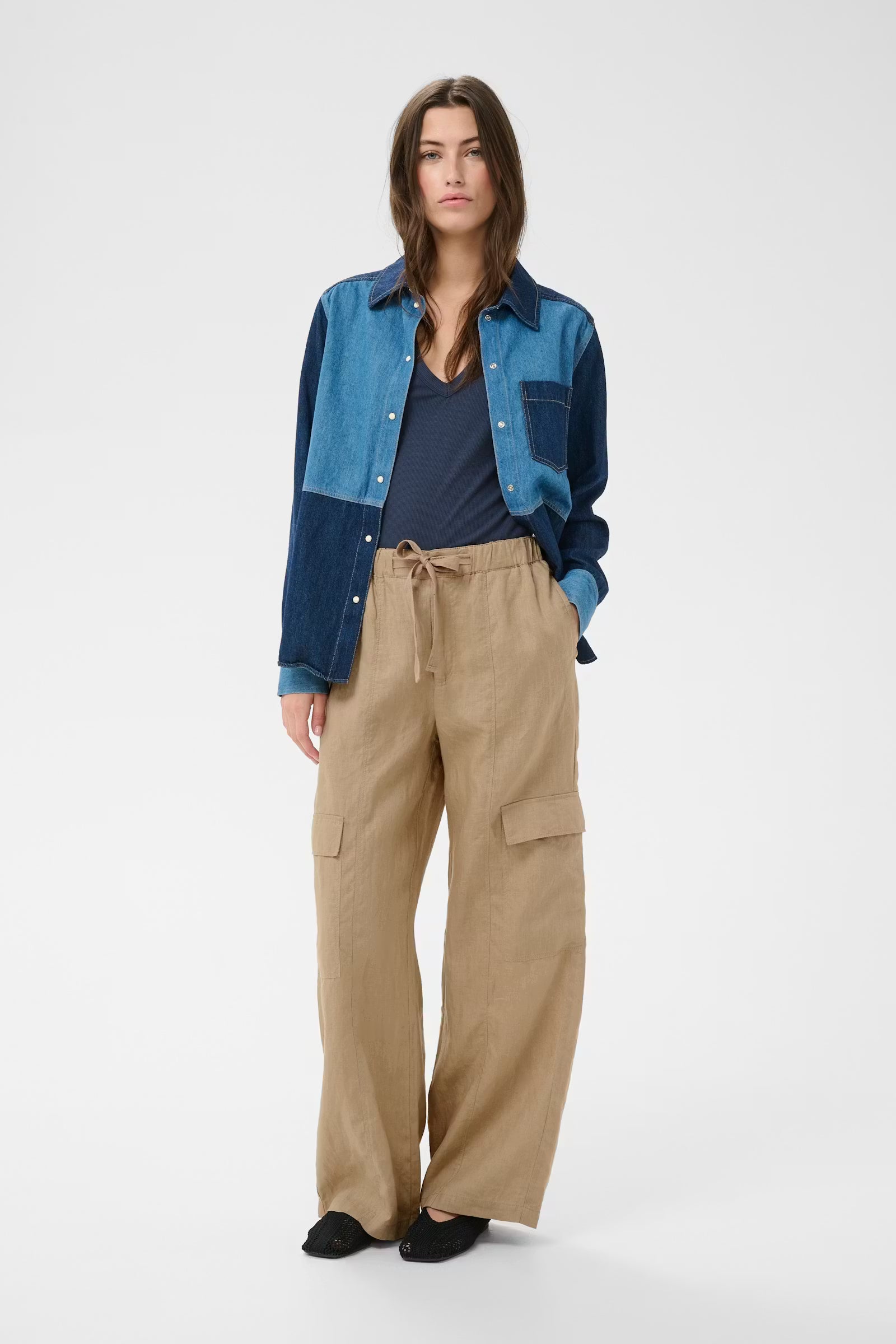 AtenaPW Trousers - Silver mink
