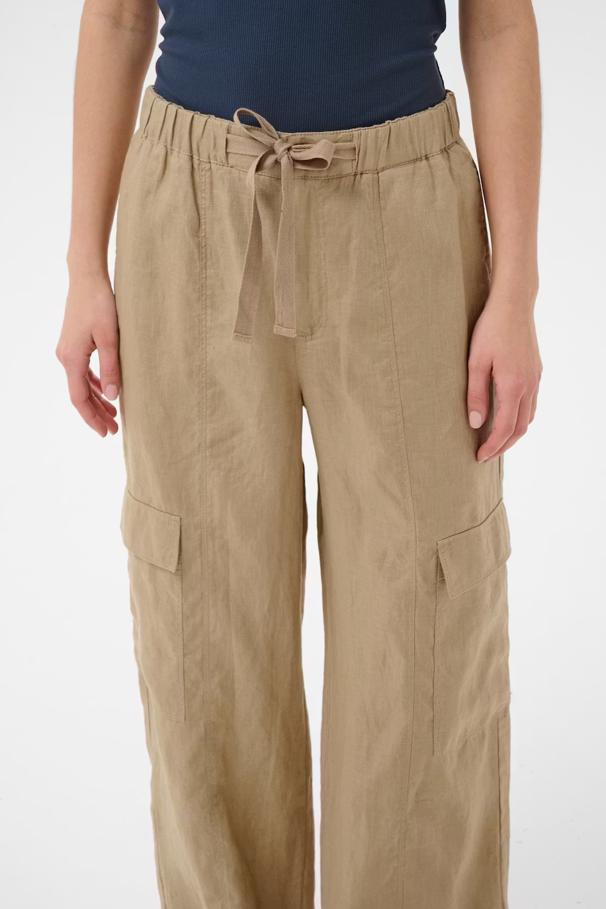 AtenaPW Trousers - Silver mink