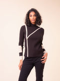 Brit Top - Black White Stripe