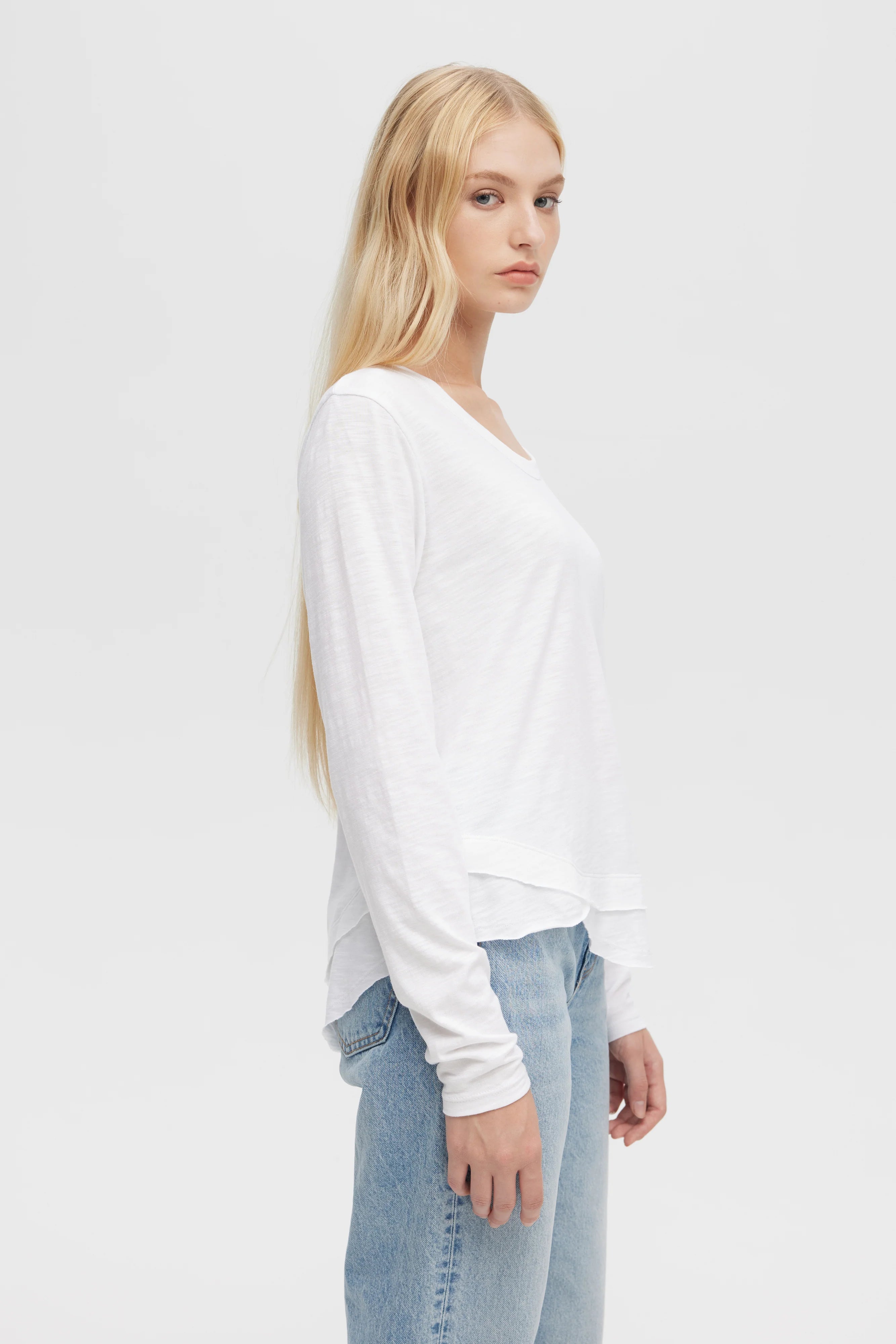Ava Long Sleeve -White