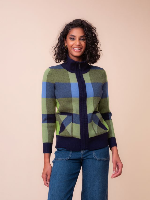 Evelyn Cardigan - Blue Multi