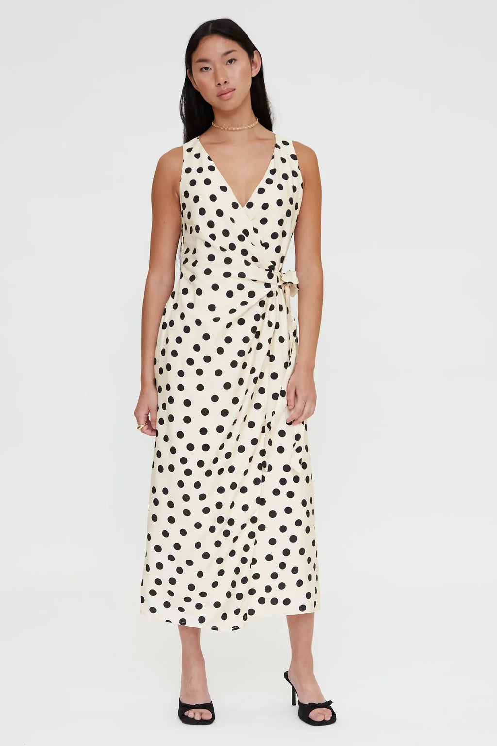 Luna midi dress- polka dot