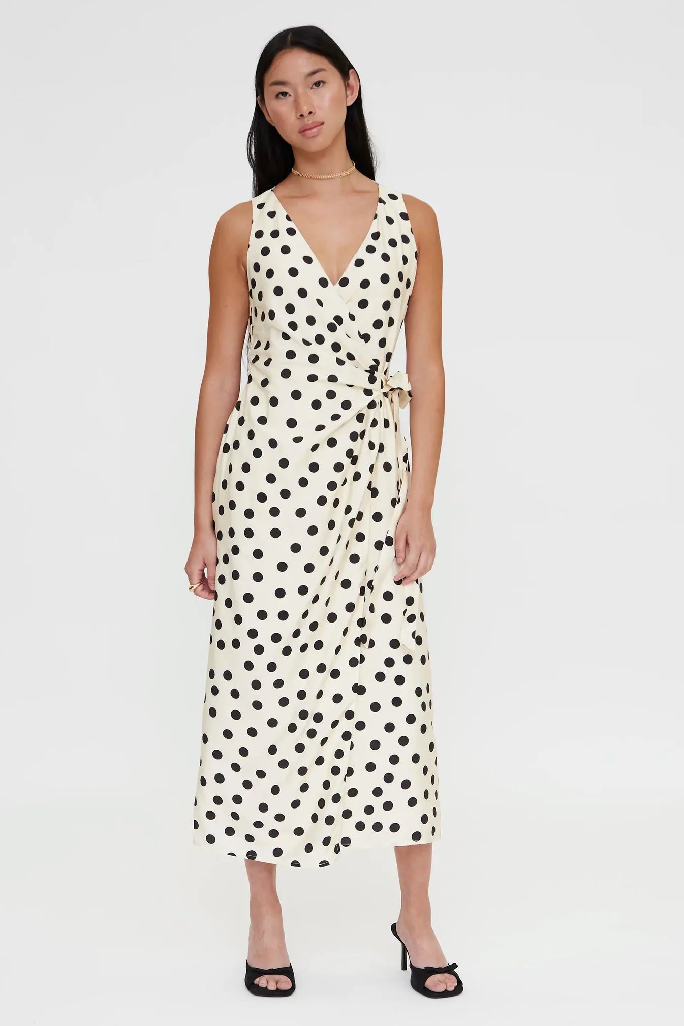 Luna midi dress- polka dot