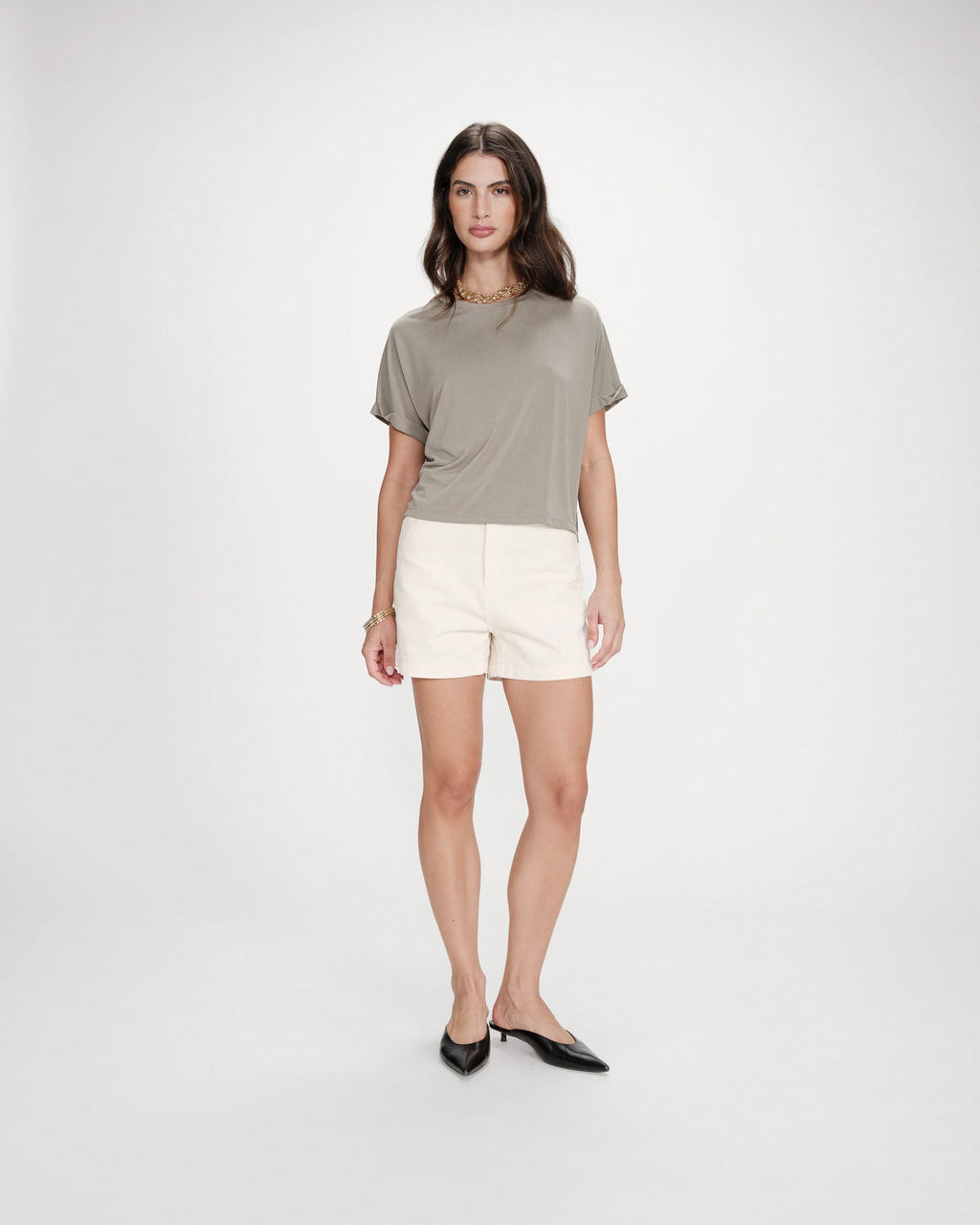 Oversized T-shirt Parma - kaki