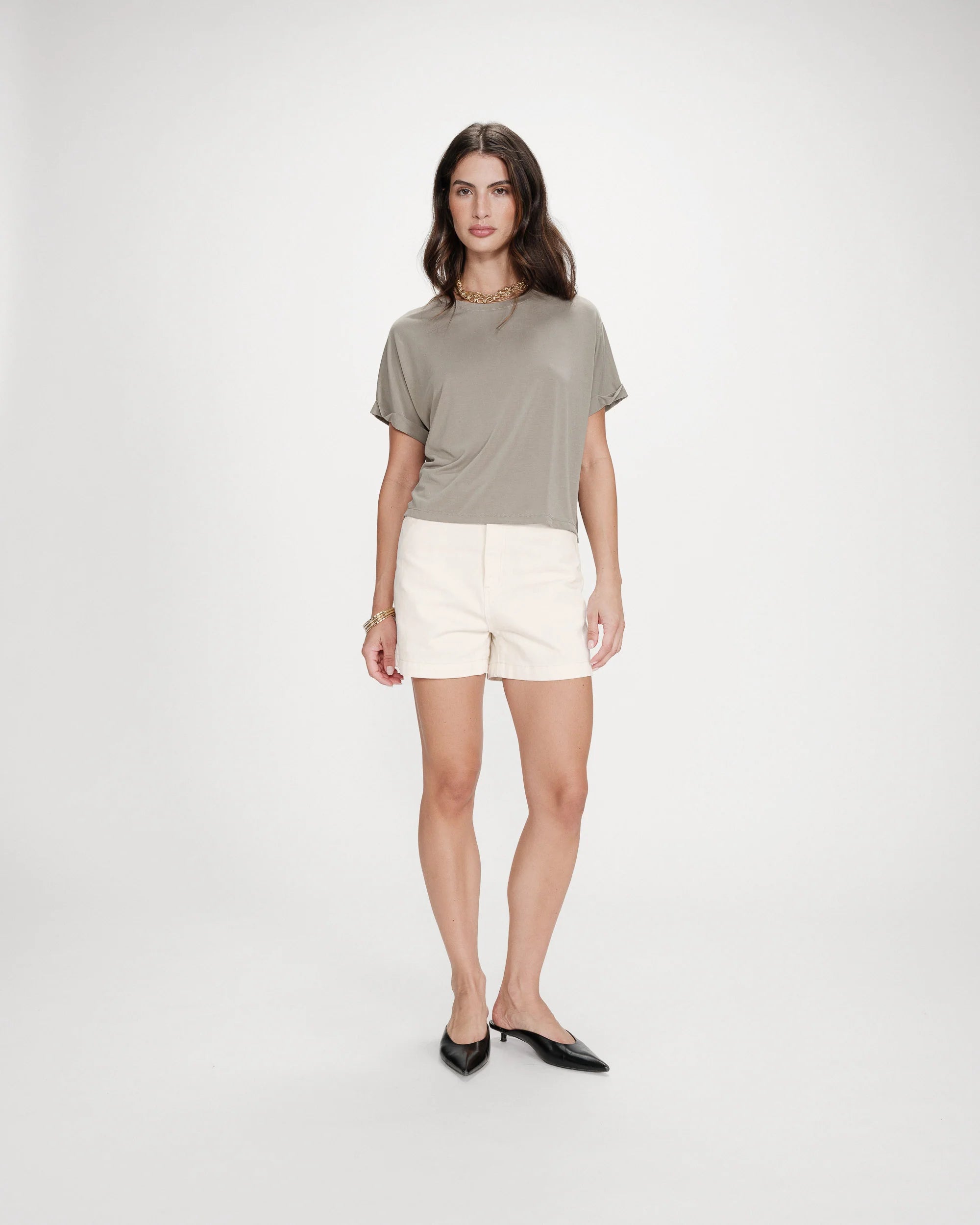 Oversized T-shirt Parma - kaki