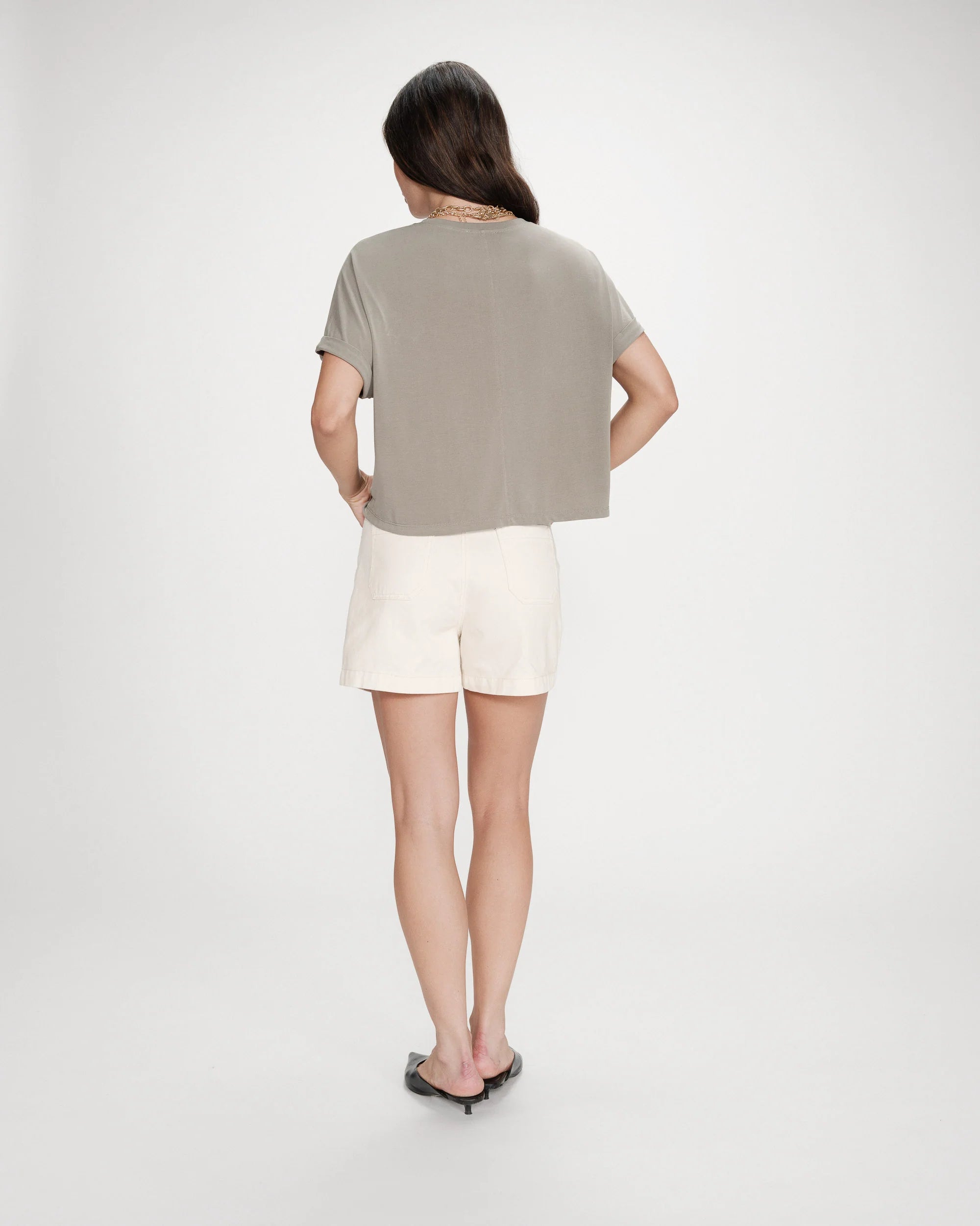 Oversized T-shirt Parma - kaki