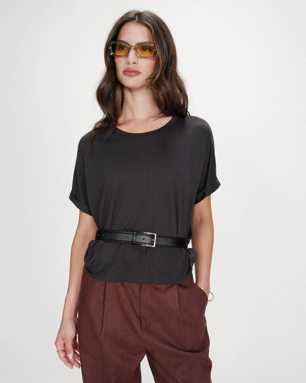 Oversized T-shirt Parma - Carbone