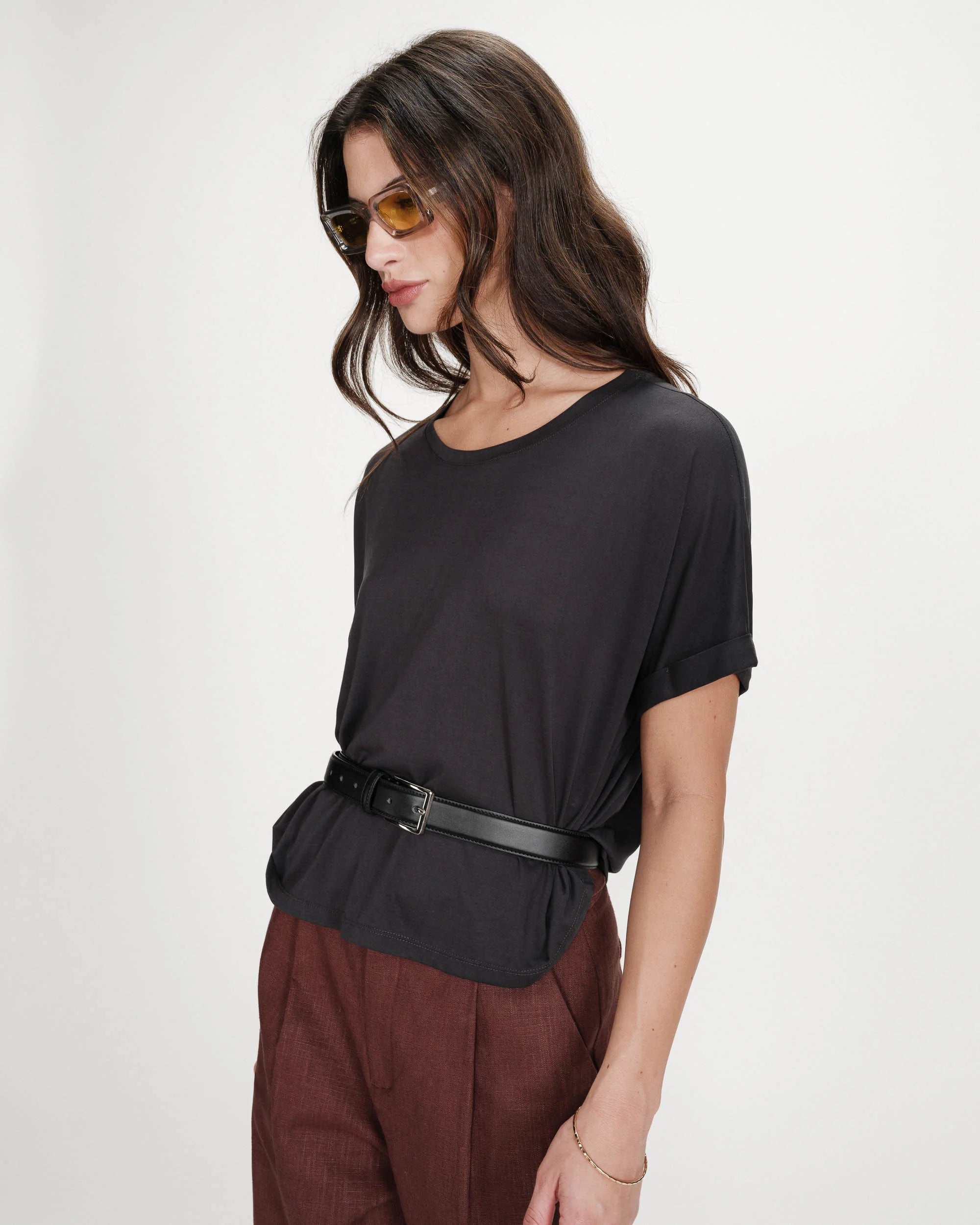 Oversized T-shirt Parma - Carbone