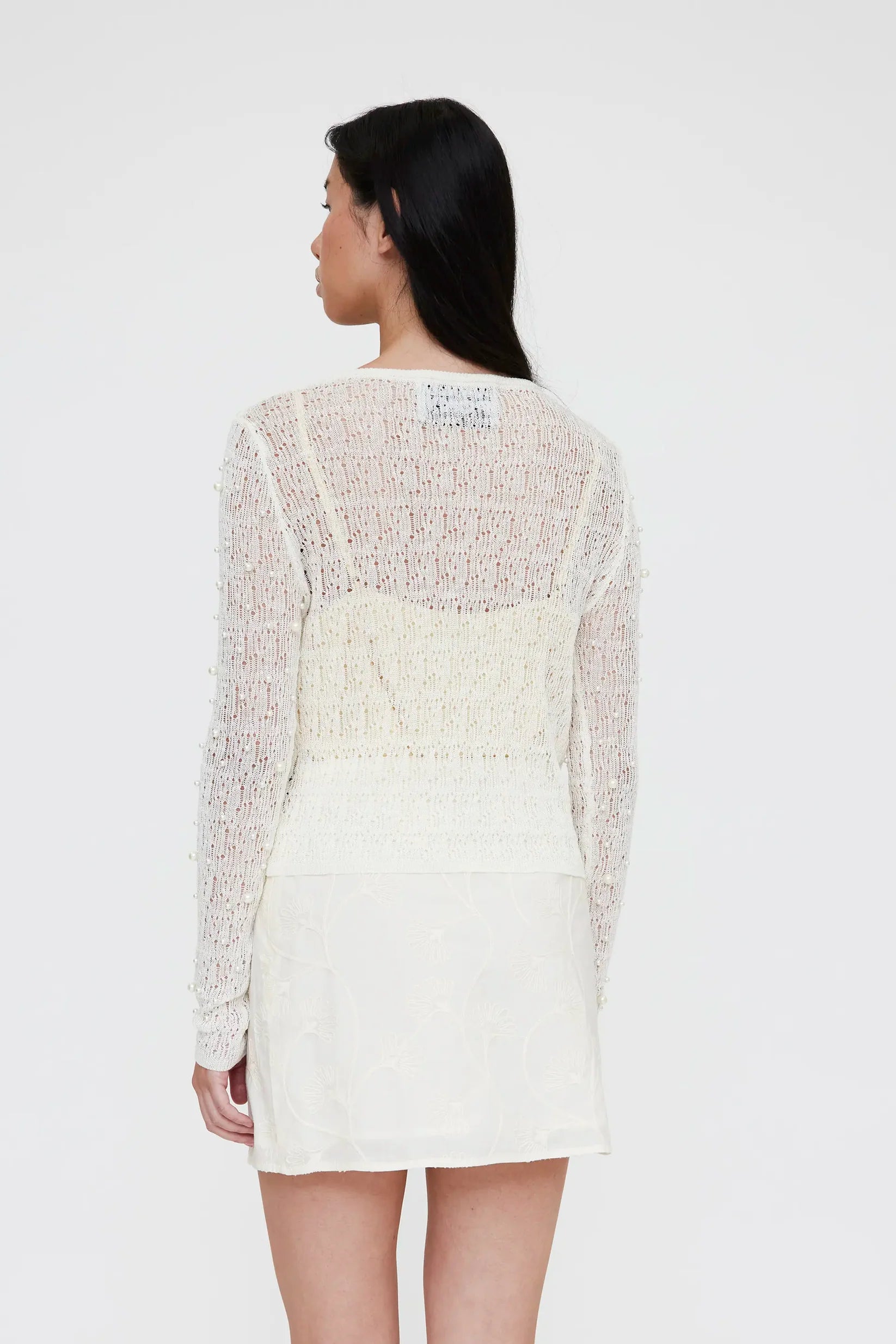 Pearl Cardigan - White