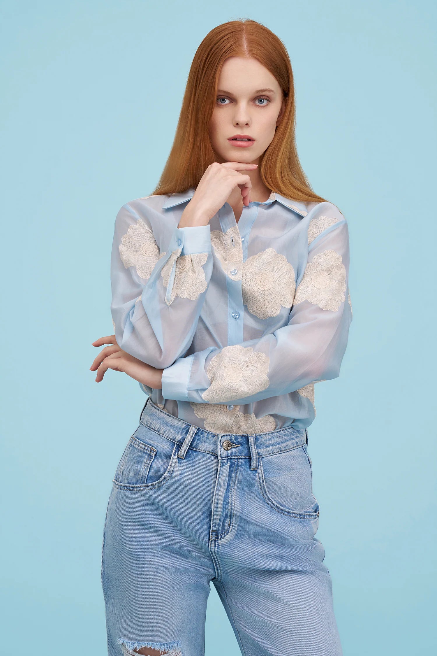Rosetta Blouse - Blue