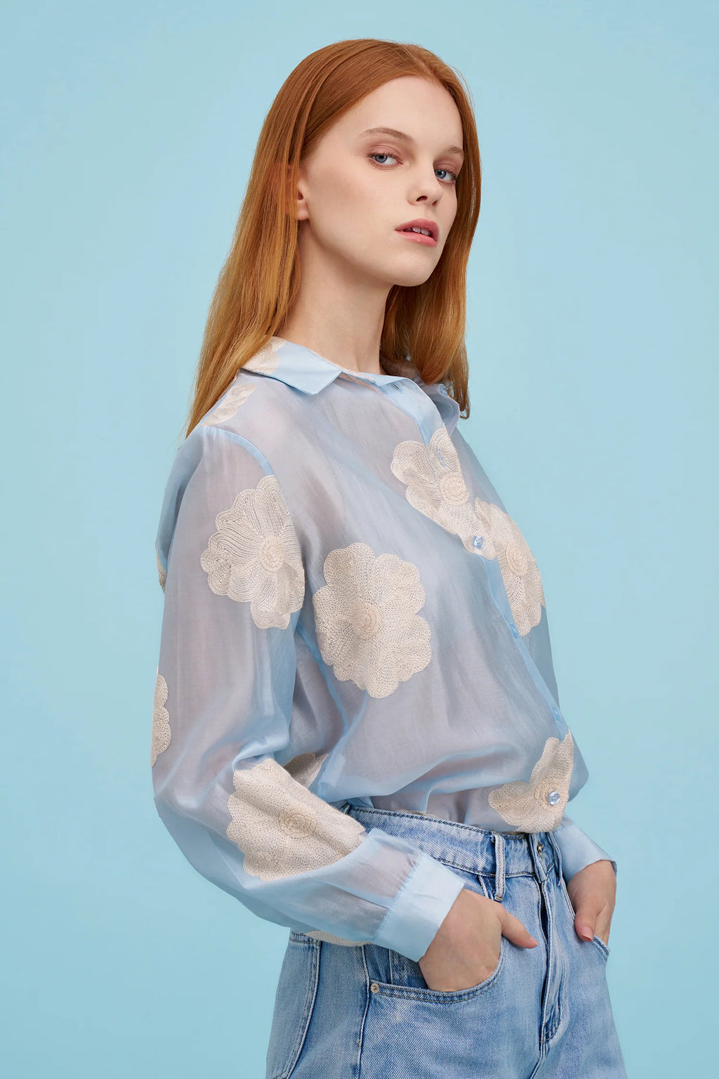 Rosetta Blouse - Blue