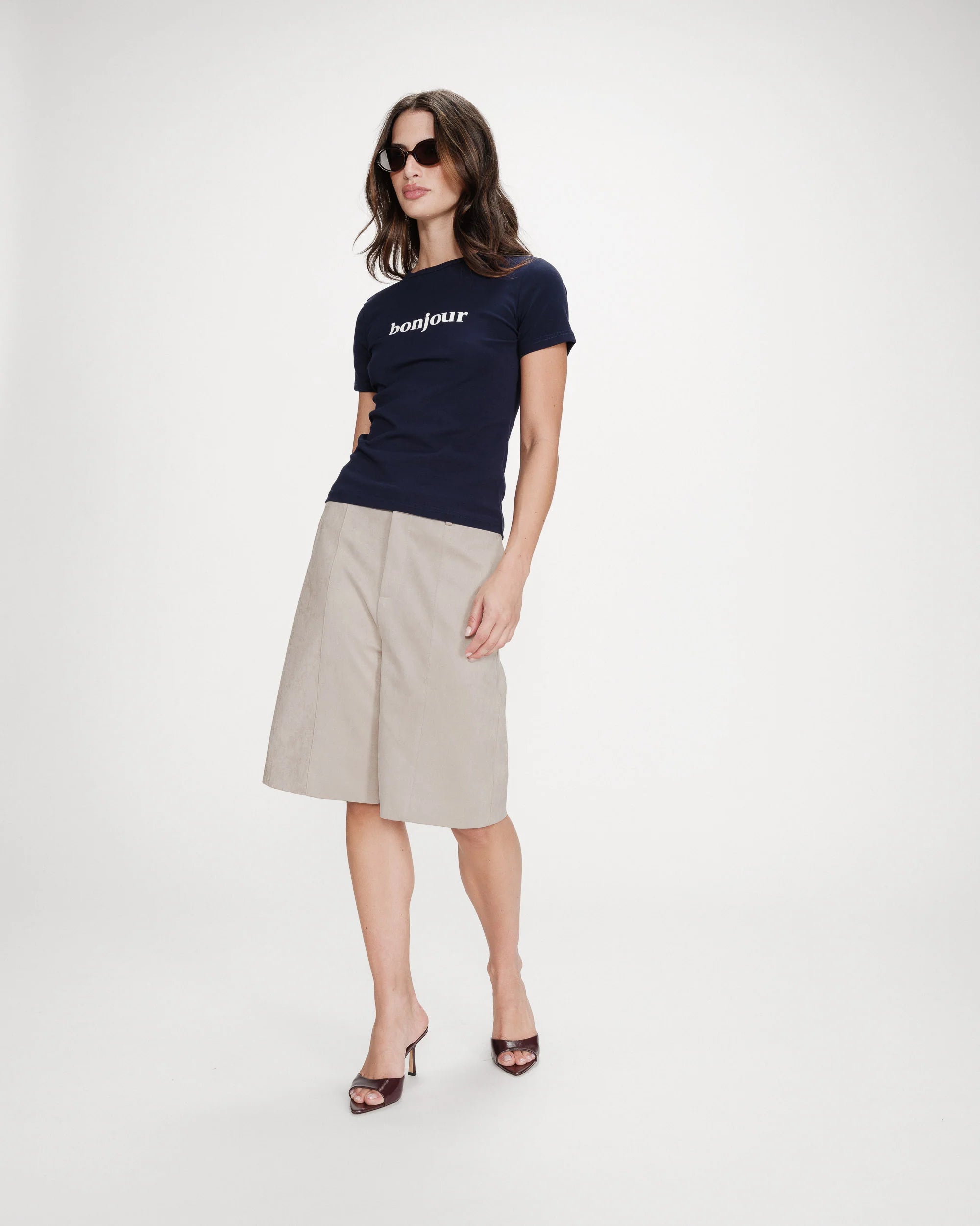 Bonjour Vigee T-Shirt - Navy