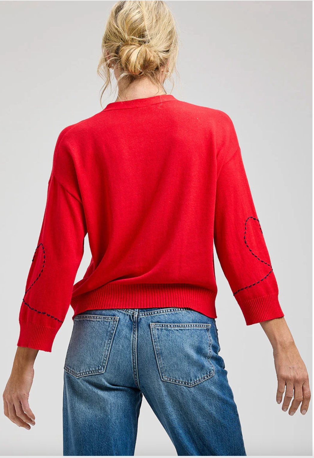 Heart Wide Sleeve Cardi