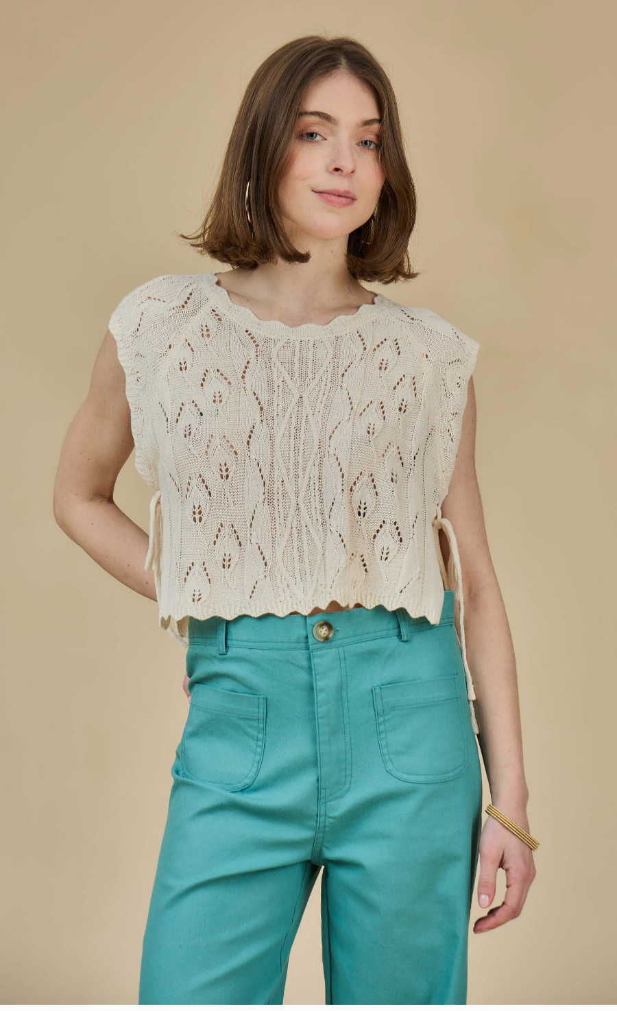 maille ajourée Cardigan