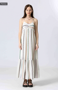 Robe longue coton rayé Dress