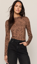 Onyx Snake Print Top