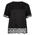 T-Shirt w/ Lace black