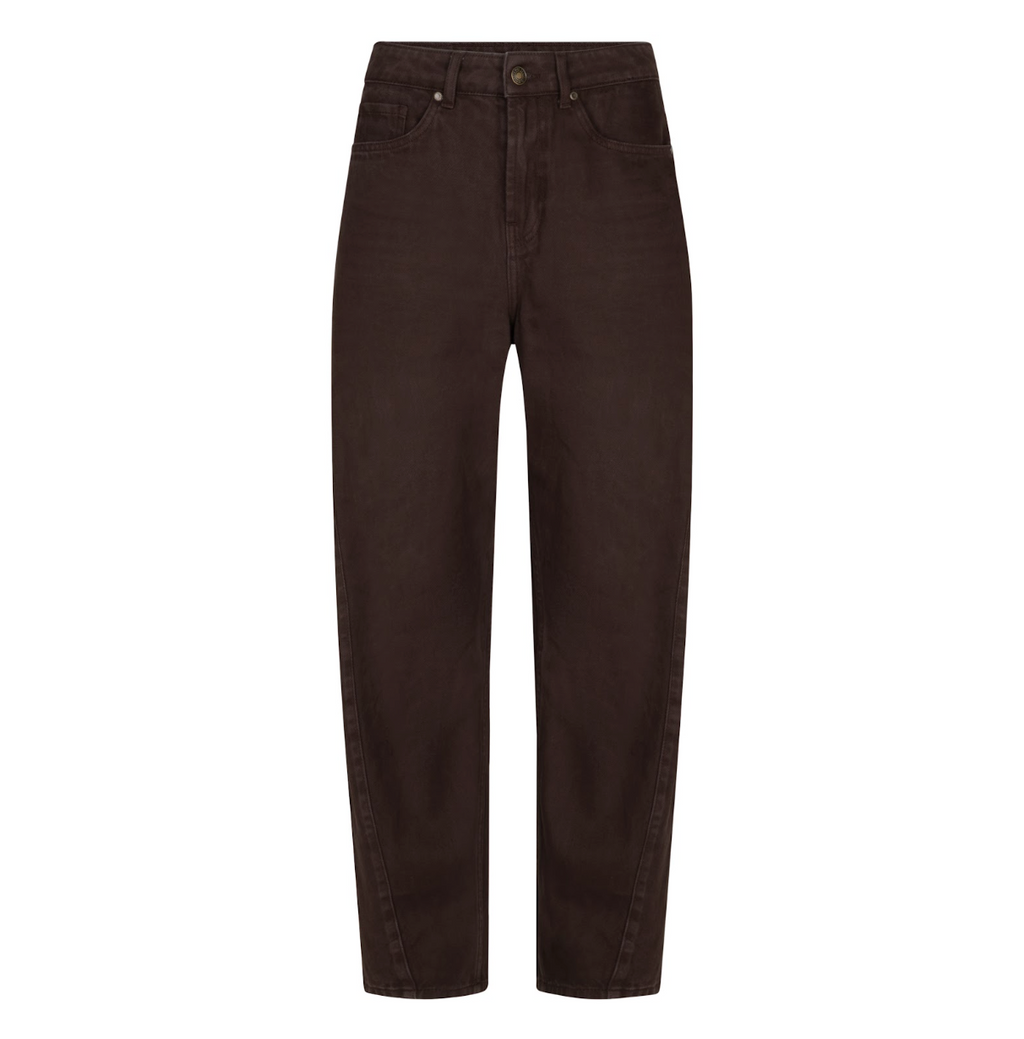 Bethany Barrel Jeans - Cacao