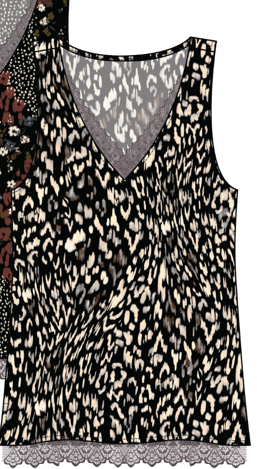 Lace Cami - Steel