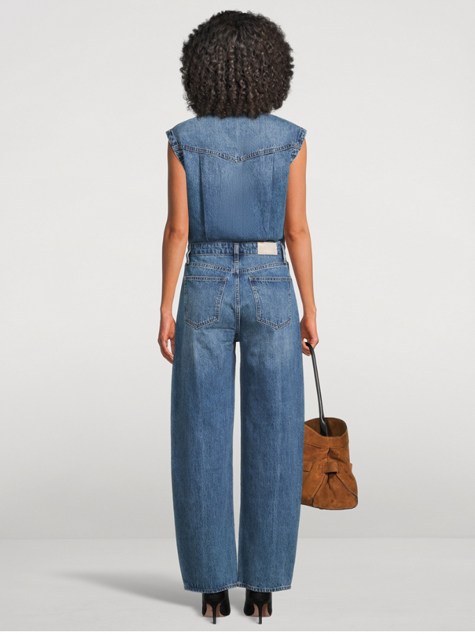 Ace Sleeveless Denim Jumpsuit