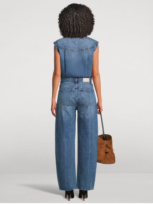 Ace Sleeveless Denim Jumpsuit