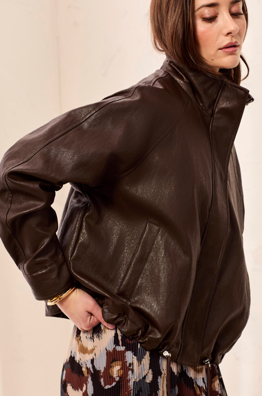 Fisher Jacket - Saddle brown