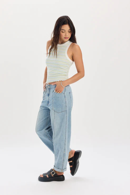 Villa Drawstring Barrel Leg