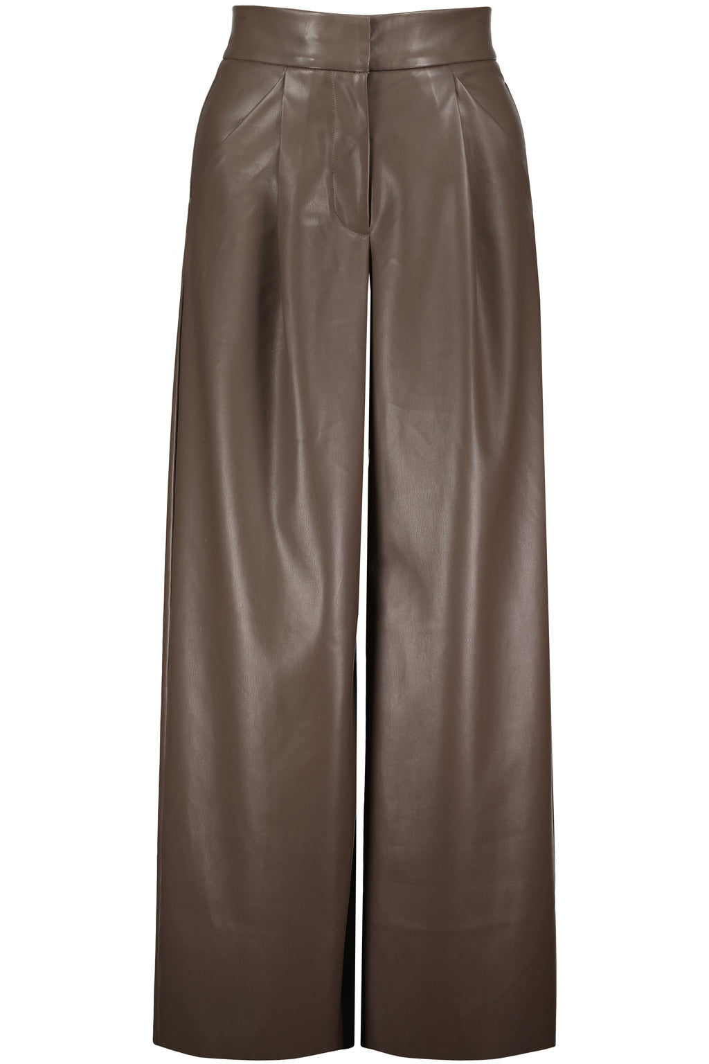 Colette Faux Leather Pant - Taupe