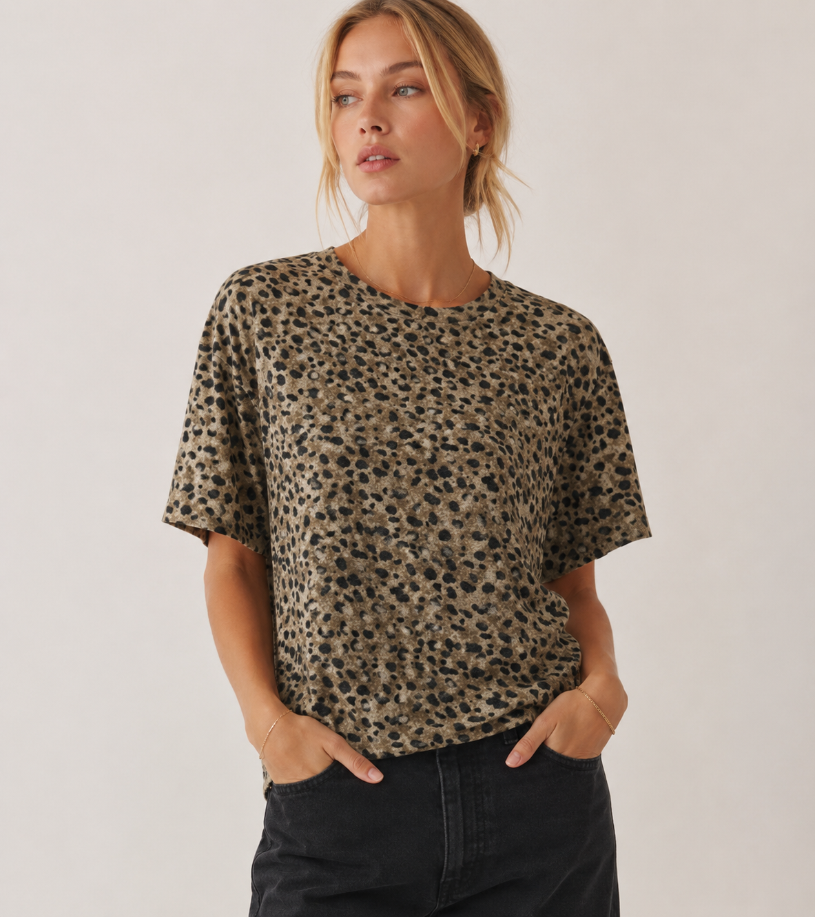 Cheetah Print Tee