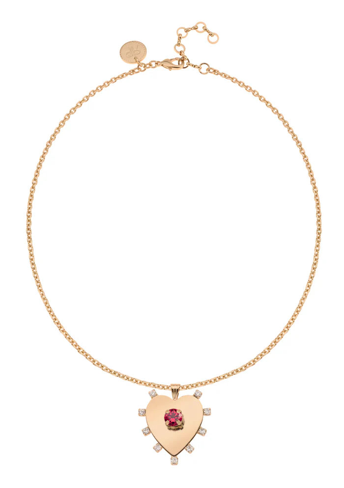 JULY BirthStone Necklace-  Ruby