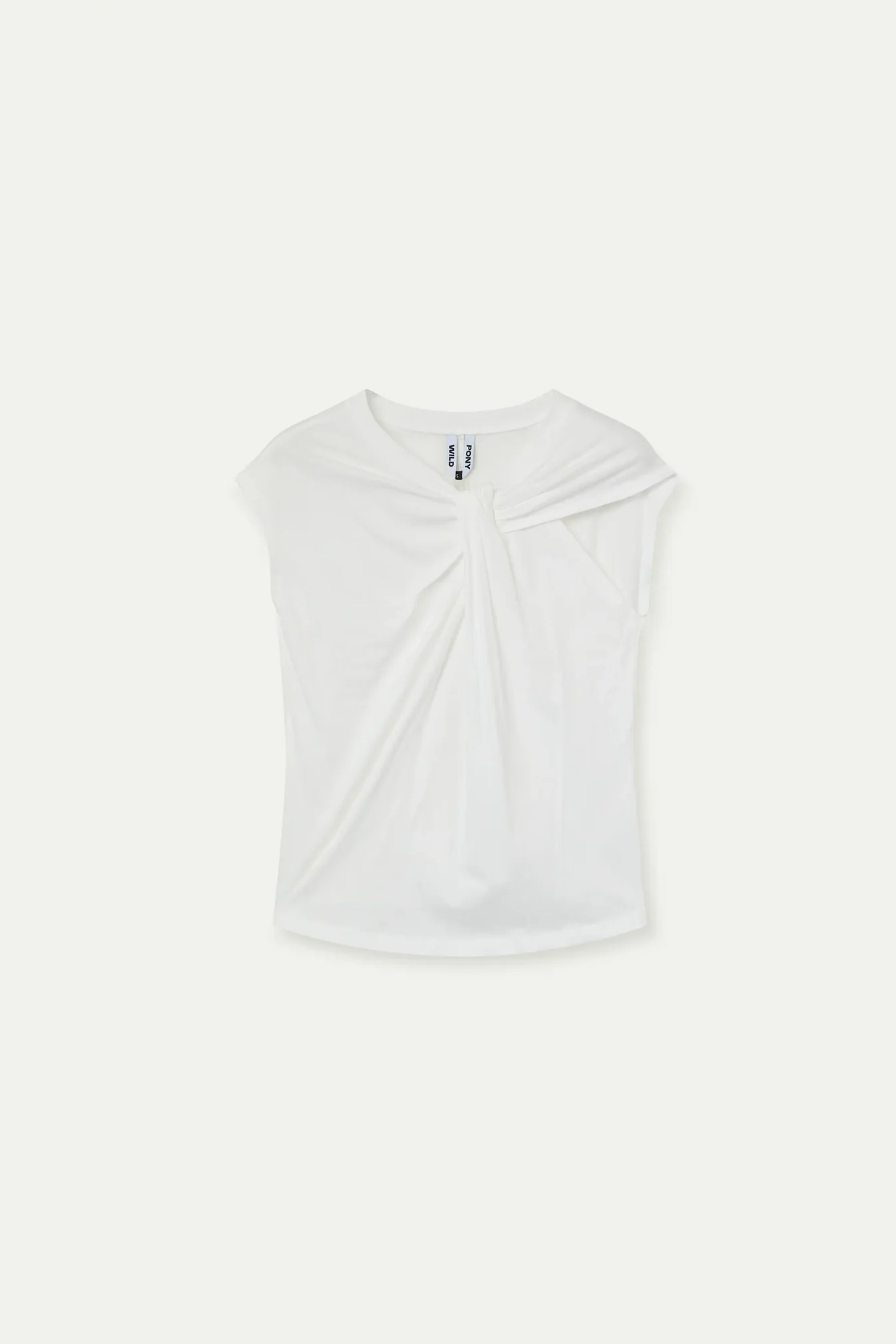 Sable knotted t-shirt - White