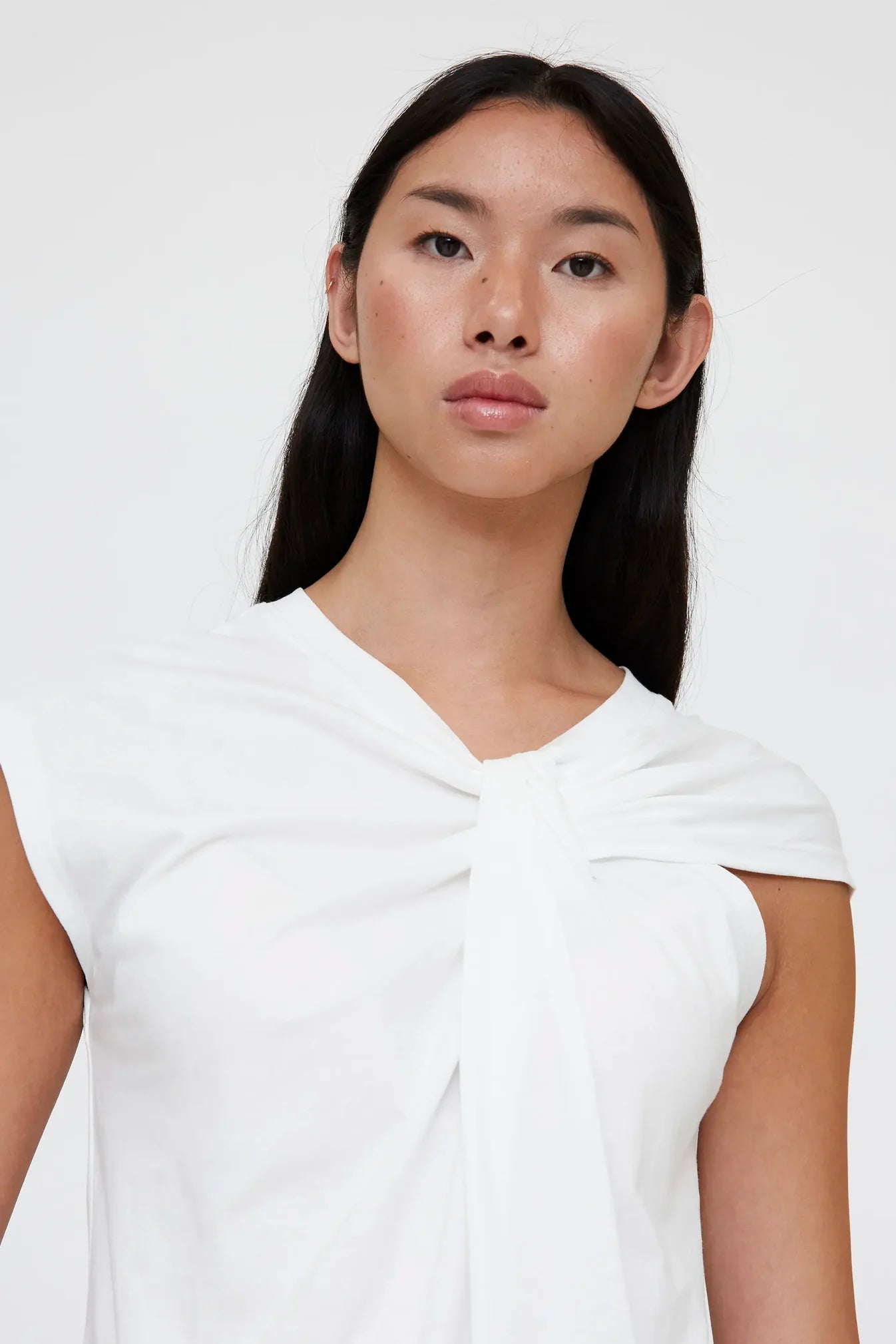 Sable knotted t-shirt - White