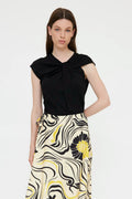 Sable knotted t-shirt - Black