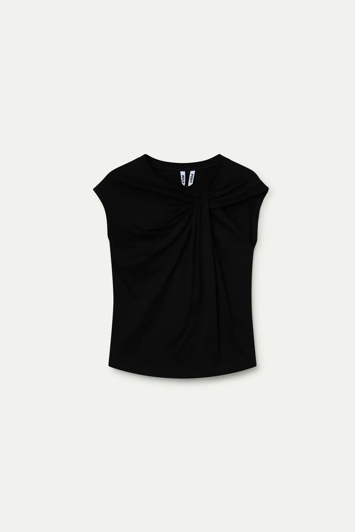 Sable knotted t-shirt - Black