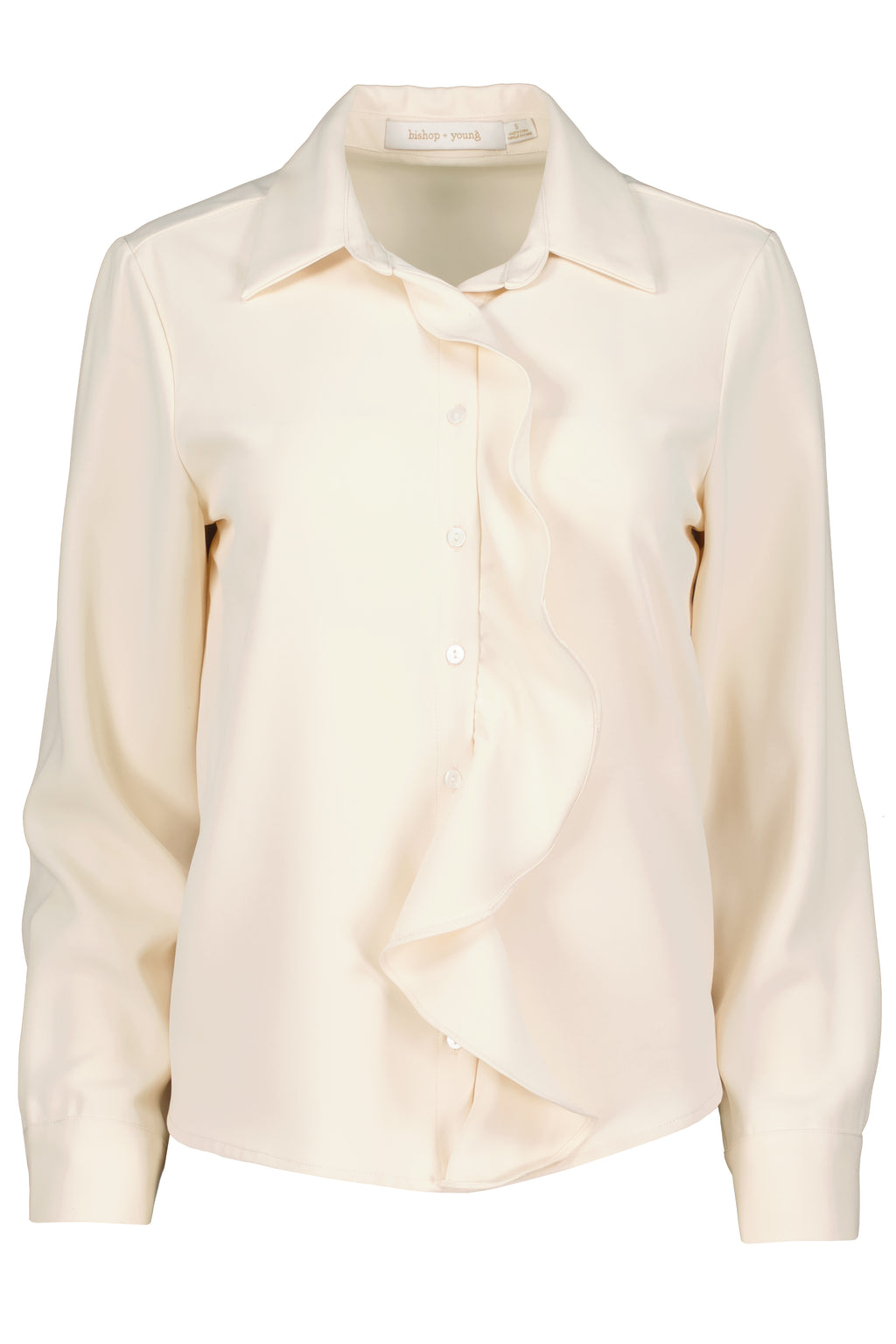 Proper Ruffle Front Blouse - White