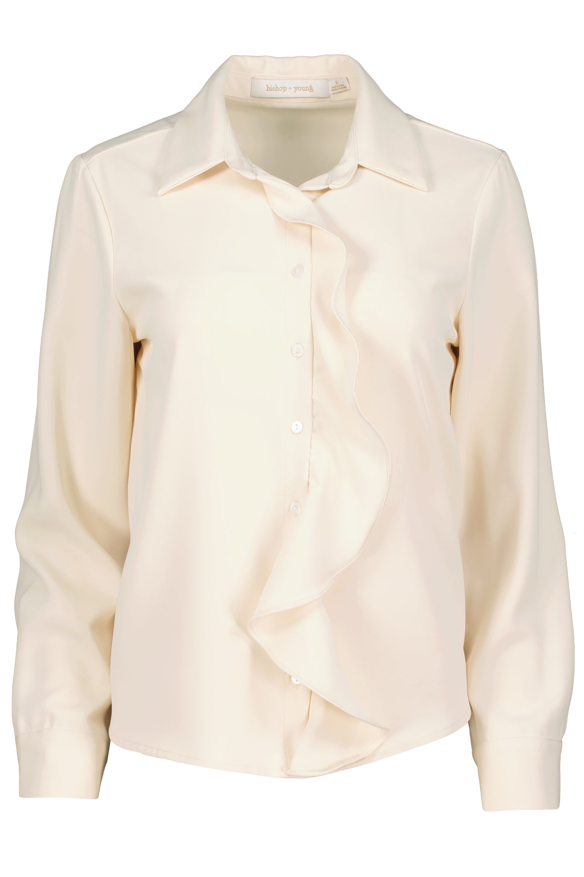 Proper Ruffle Front Blouse - White