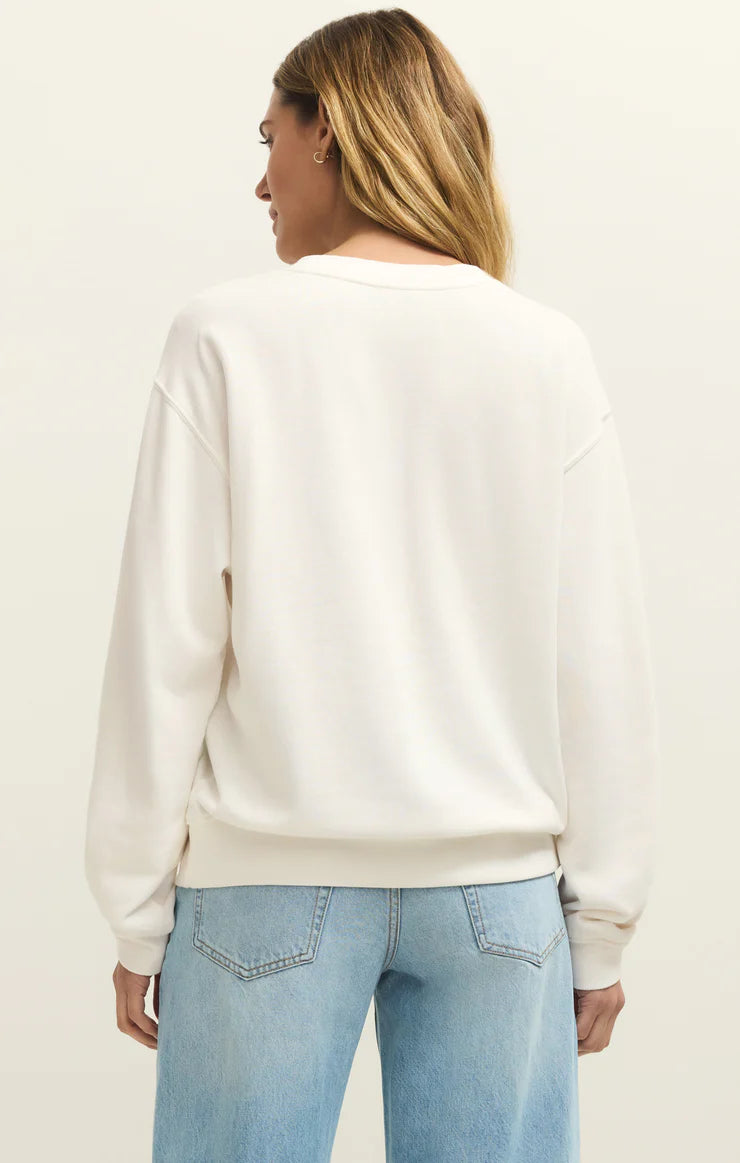 Salty Boyfriend Sweater - White
