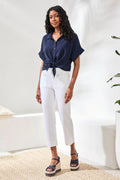 Comfort Stretch Pull-On Kick Flare Capris