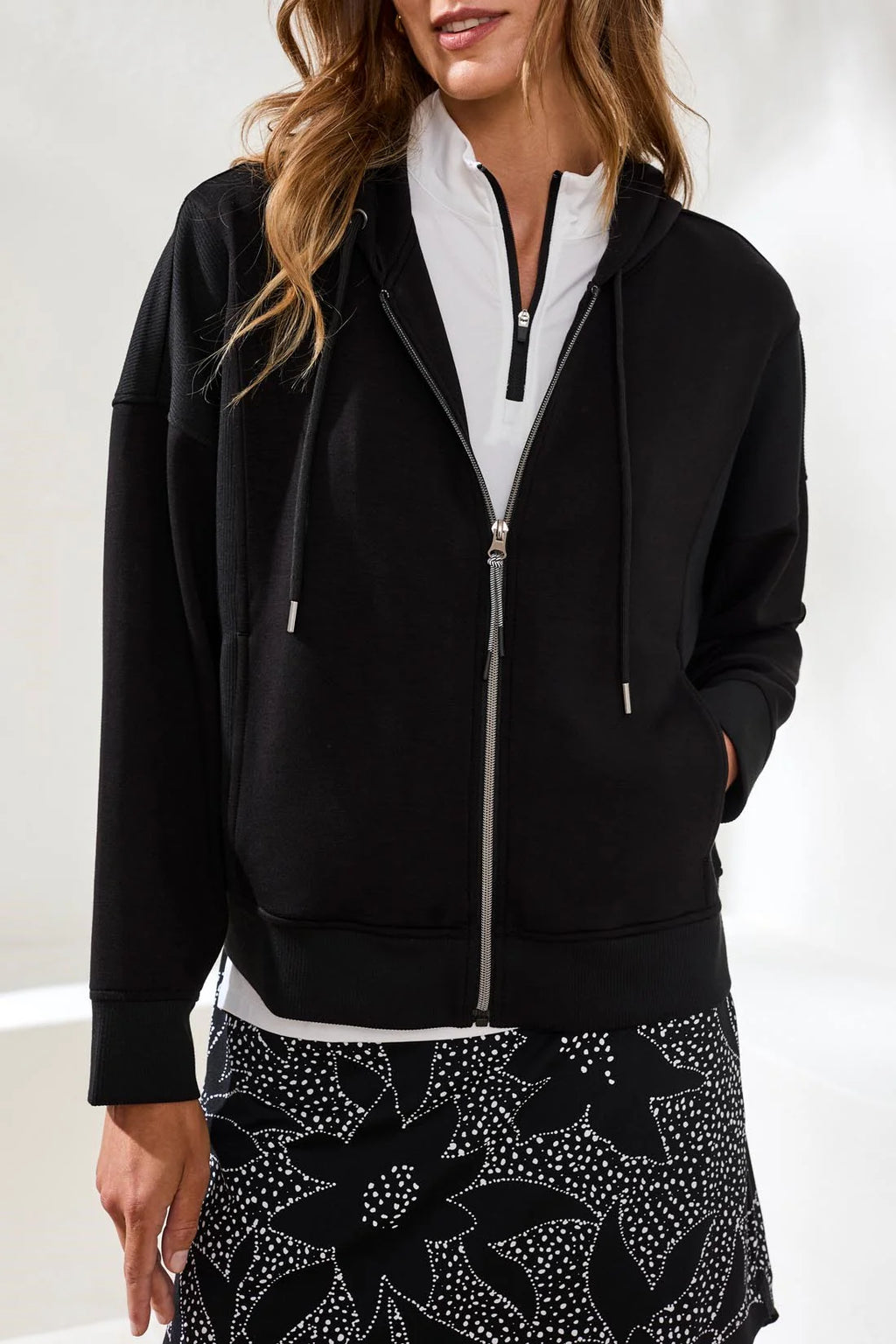 Techno Lux Hooded Cardigan Combo